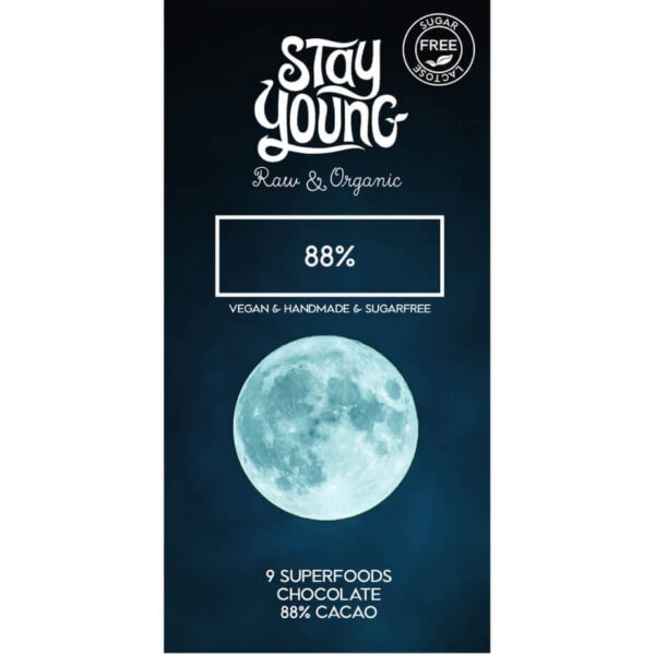 Juodasis 88% nesaldintas juodasis šokoladas 44g