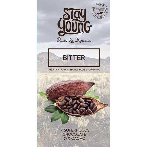 Suhkruvaba Bitter tooršokolaadi tahvel 44g