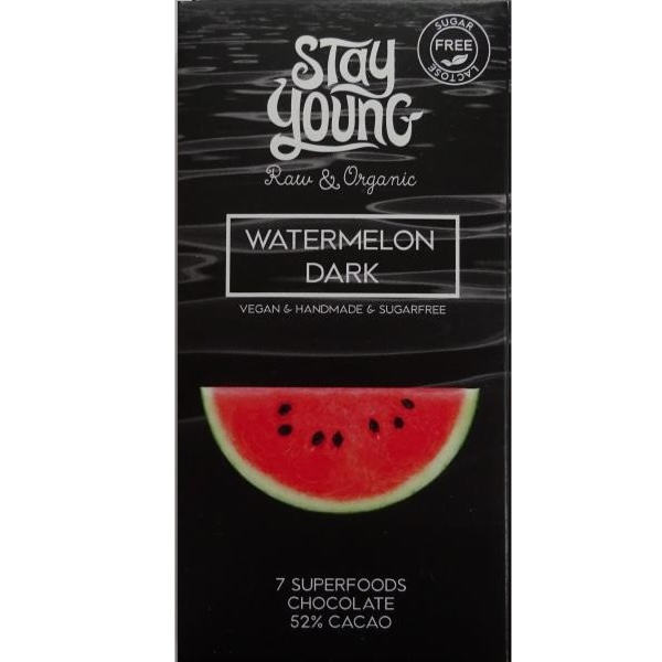 Suhkruvaba tooršokolaad arbuusiga tume 44g